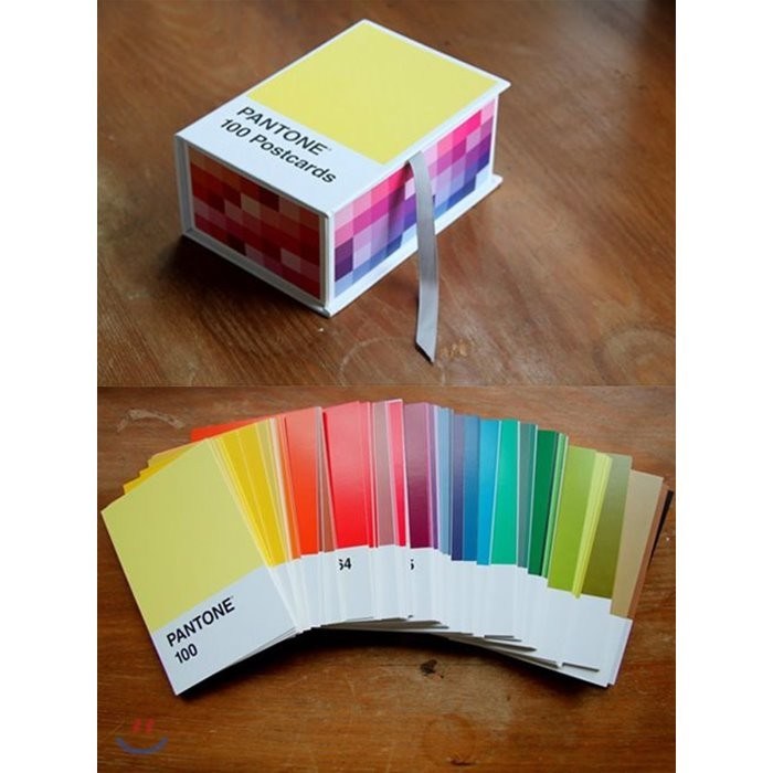 Pantone Postcard Box : 팬톤 컬러칩 엽서 박스 세트 (색상 카드 100장) : 100 Postcards, Chronicle Books 대표 이미지 - 팬톤 컬러칩 추천