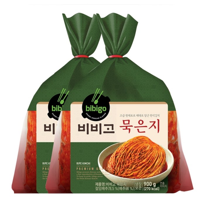 비비고 묵은지900g X 2개 대표 이미지 - 묵은지 추천