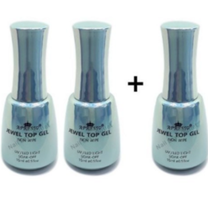 (2+1)아뿌레쑤 주얼탑젤 15ml - 보석광택 대표 이미지 - 넉광루 추천