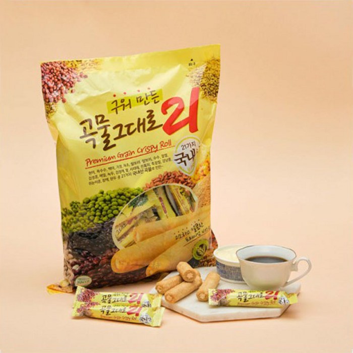 곡물그대로21 크리스피롤, 650g, 6개 대표 이미지 - 크리스피롤 추천