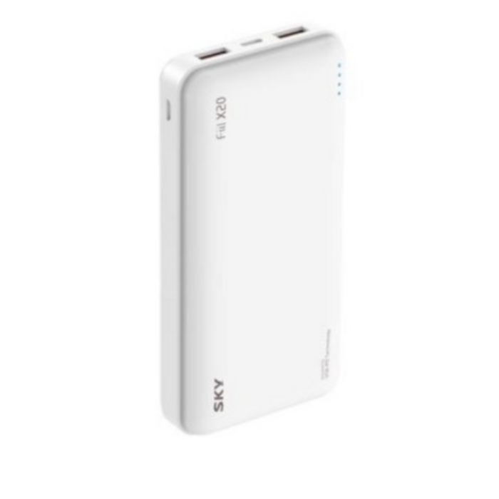 스카이 필 X20 QC3.0 PD 고속충전 대용량 보조배터리 20000mAh, SKY-X20PD, 화이트 대표 이미지 - 스카이 충전기 추천