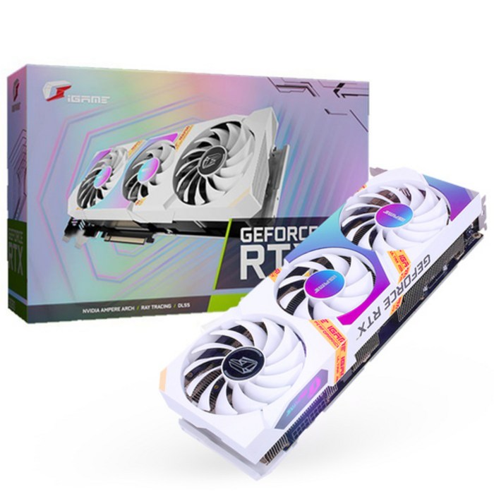 컬러풀 iGAME 지포스 RTX 3060 Ultra OC D6 12GB White 그래픽카드 ((주)웨이코스) 대표 이미지 - RTX 30 시리즈 제품 추천