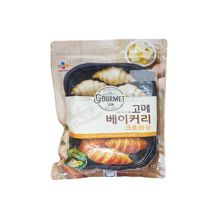 고메 크로와상 냉동생지, 330g 대표 이미지 - 고메 베이커리 추천