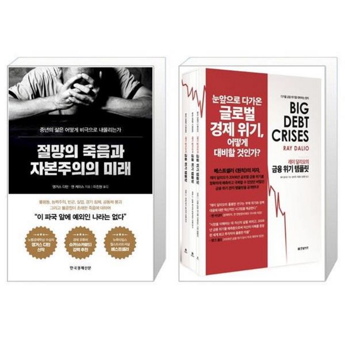 절망의 죽음과 자본주의의 미래 + 레이 달리오의 금융 위기 템플릿 전3권 (마스크제공) 대표 이미지 - 레이달리오 책 추천