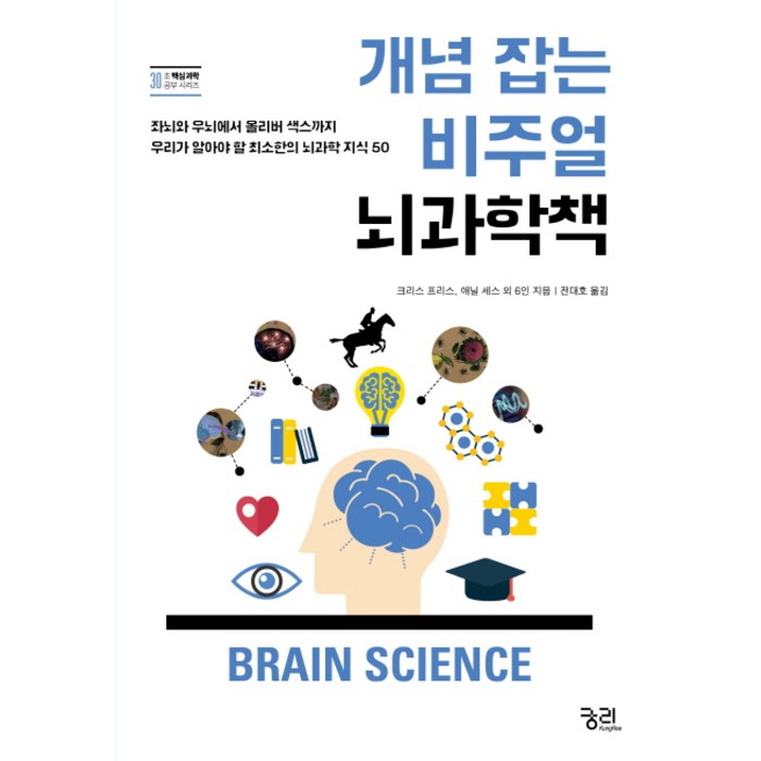 개념 잡는 비주얼 뇌과학책:좌뇌와 우뇌에서 올리버 색스까지 놓쳐서는 안 될 최소한의 뇌과학 지식 50, 궁리 대표 이미지 - 뇌과학 책 추천