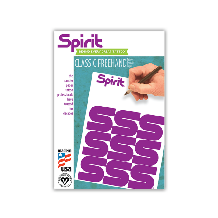 스피릿(Spirit) 클래식 프리핸드 Classic Freehand 타투 전사지 타투용품, 10장, (USA) 스피릿 정품 Spirit Classic Freehand 대표 이미지 - 타투 스티커 추천