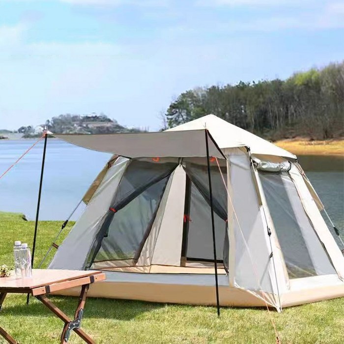반전 사각 원터치 캠핑 텐트그늘막