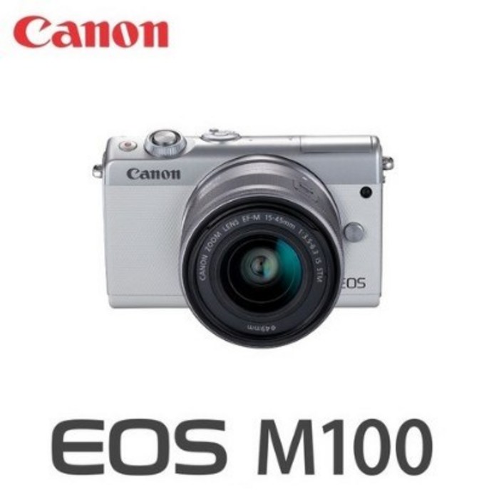 캐논 EOS M100 15-45 KIT 미러리스 카메라, EOS M100(화이트) 대표 이미지 - 캐논 EOS 미러리스 추천