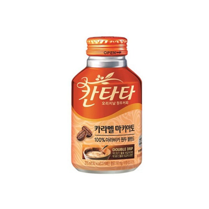 롯데칠성 칸타타 카라멜마끼아또 275ml x 24, 24개 대표 이미지 - 카라멜 마끼아또 추천