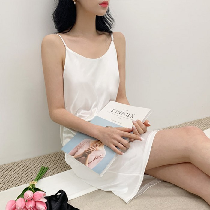오키진 끈조절 이너 원피스 대표 이미지 - 섹시 잠옷 추천