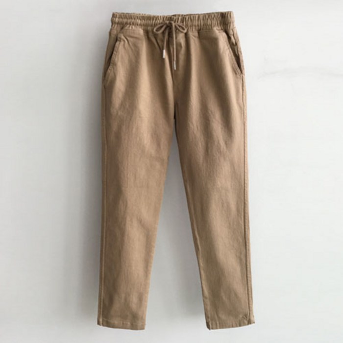 황제패밀리 빅사이즈 면 스판 밴딩 치노팬츠 슬랙스 대표 이미지 - 치노팬츠 추천