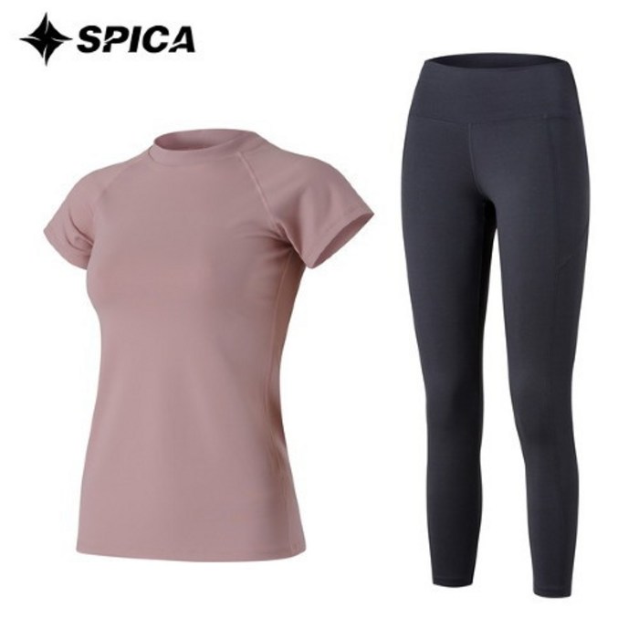스피카 여성용 요가복세트 티셔츠 + 레깅스 SPA522509 대표 이미지 - 여성 운동복 세트 추천