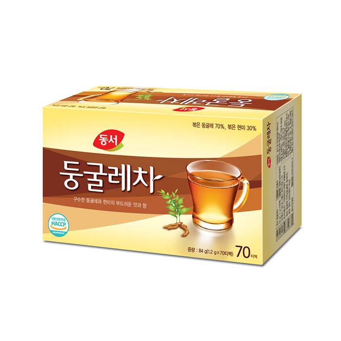 동서 둥굴레차 티백, 1.2g, 70개 대표 이미지 - 녹차 티백 추천