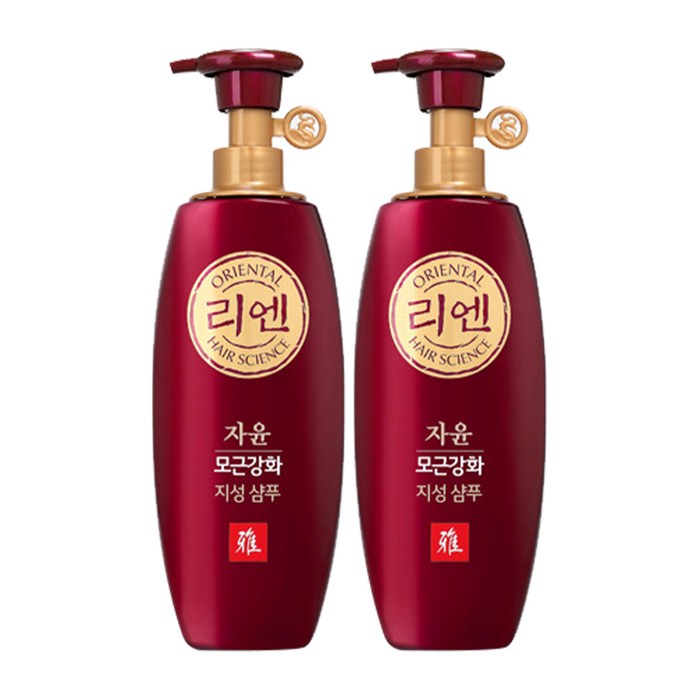 리엔 자윤 모근강화 지성 샴푸, 500ml, 2개 대표 이미지 - 모근강화 샴푸 추천