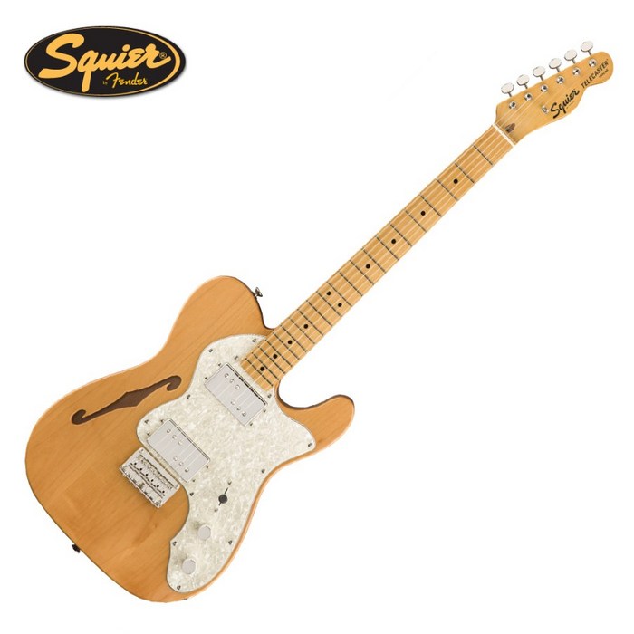 Squier SQ CV 70S TELE THINLINE MAPLE 스콰이어 일렉 기타, SQ CV 70S TELE THINLINE MAPLE 3TONE SUNBURST 대표 이미지 - 입문용 텔레캐스터 추천