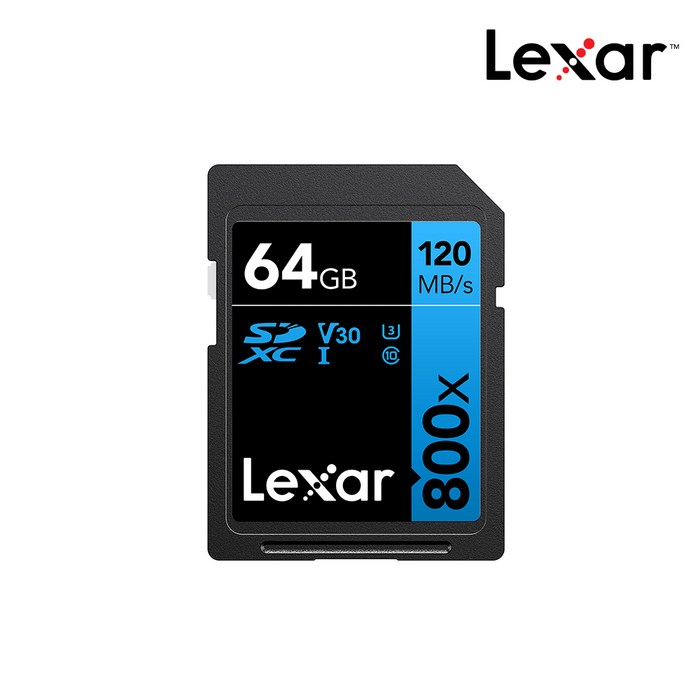 렉사 800x SDXC UHS I급 SD카드, 64GB 대표 이미지 - 렉사 SD카드 추천