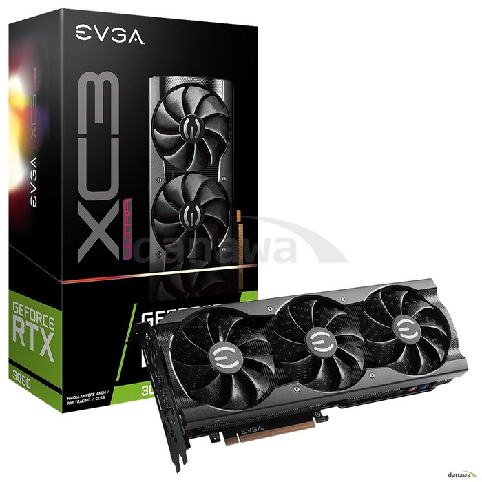 EVGA 지포스 RTX 3090 XC3 ULTRA GAMING D6X 24GB 대표 이미지 - 딥러닝 GPU 추천