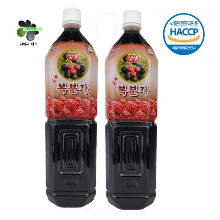 프리미엄 복분자청 청정지역에서 자란 복분자 !! 당일발송!, 2병, 1500ml 대표 이미지 - 복분자주 추천
