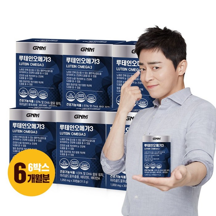 GNM자연의품격 루테인 오메가3 30캡슐, 30정, 6개