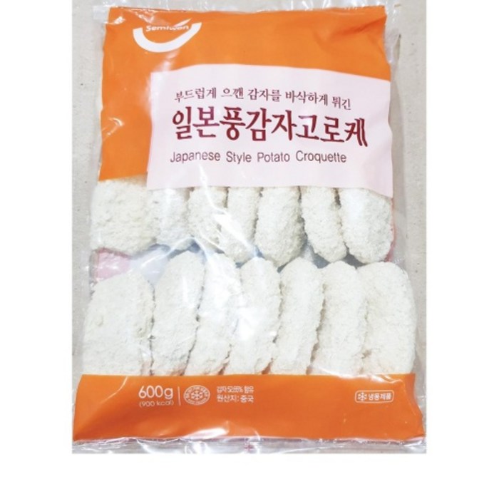 세미원푸드 일본풍 감자고로케 600g (30g x 20개), 02_일본풍 감자고로케 600g x 2개 대표 이미지 - 해쉬브라운 추천