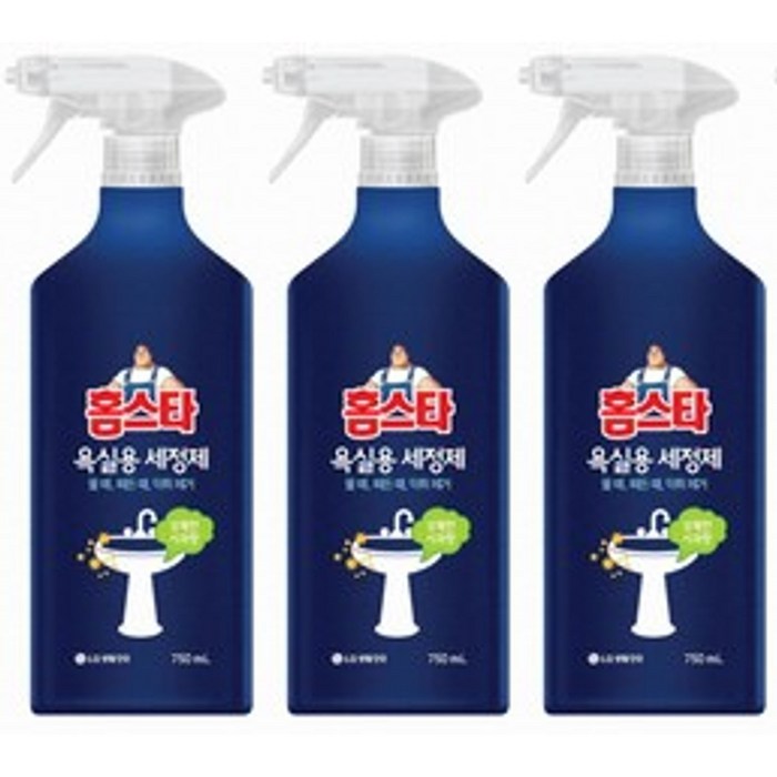 홈스타 욕실용 세정제 750ml, 3개 대표 이미지 - 유한락스 추천