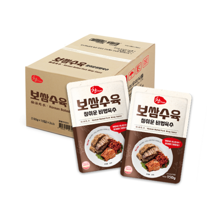 우리식품 보쌈수육 참쉬운 비법육수 150g x20개 대표 이미지 - 보쌈수육 추천