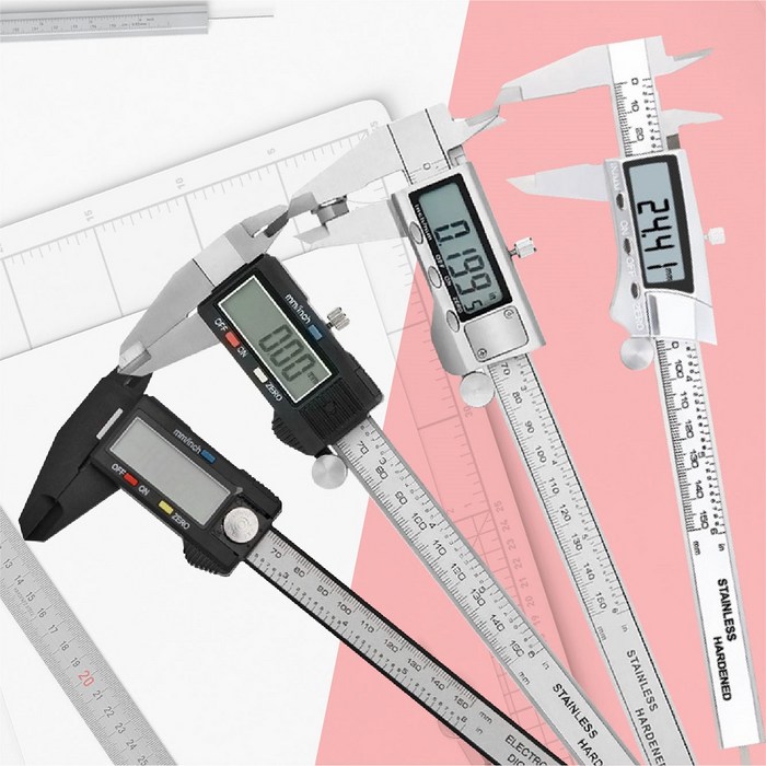 캥거 전문가용 디지털 전자 버니어 캘리퍼스 노기스 150 200 300mm, 01. 플라스틱 캘리퍼스 150mm 대표 이미지 - 버니어 캘리퍼스 추천