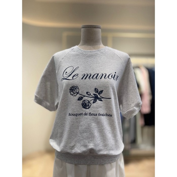 플라스틱아일랜드 프린트 맨투맨 반팔티셔츠 PR2CH901