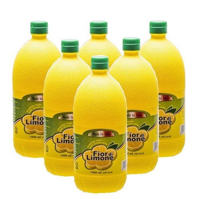 피오디 레몬 주스 레몬즙, 6개, 1000ml