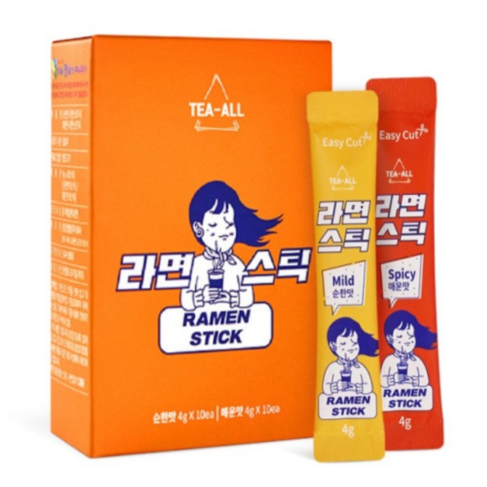 라면국물 스틱 순한맛 매운맛 20개입, 80g, 2개 대표 이미지 - 우동 국물 추천