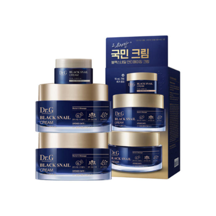 닥터지 달팽이크림 블랙 스네일 크림 50ml, 블랙 스네일 크림 50ml 듀오 기획 세트 대표 이미지 - 블랙 스네일 크림 추천