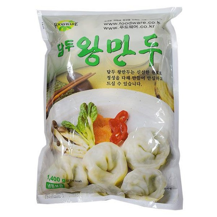 담두 왕만두 1.4kg2개, 1.4kg, 2개 대표 이미지 - 왕만두 푸짐한 거 추천