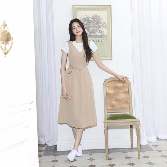 잇미샤 24 슬리브리스 레이어드 원피스 ITO8ZOP720 1657605