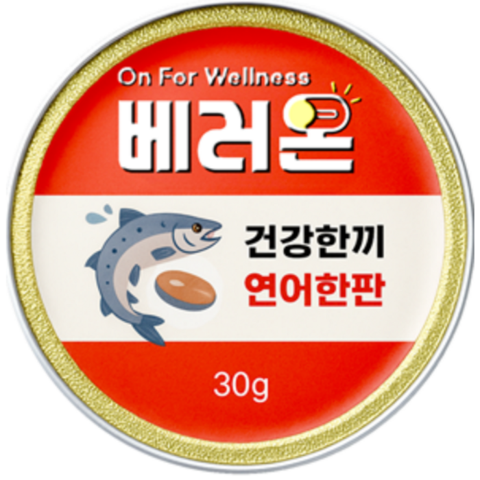 베러온 고양이 습식사료 미니캔 프리미엄 주식캔, 가수분해연어, 30g, 48개