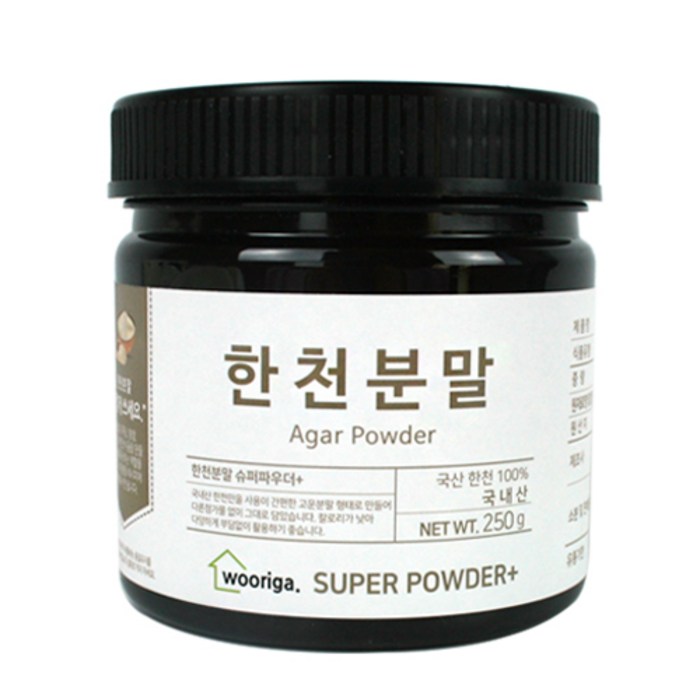 우리가스토리 국산 한천 가루 분말, 250g, 1통 대표 이미지 - 한천가루 추천