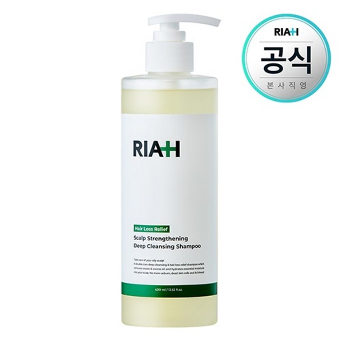 라이아 탈모증상완화 두피코어강화 딥클렌징 샴푸, 400ml, 1개 대표 이미지 - 원형탈모 추천