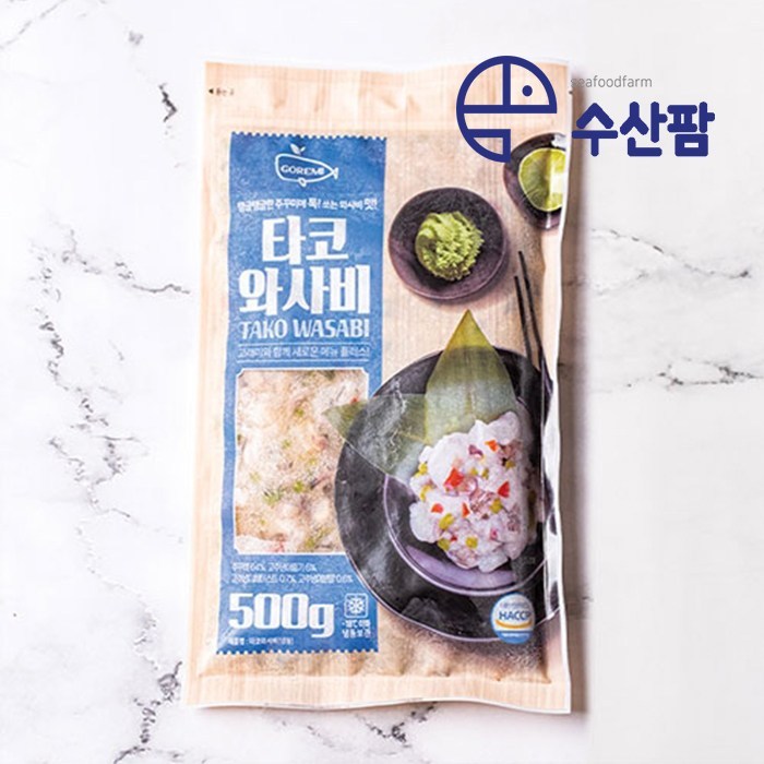 [수산팜] 고래미 타코와사비 3사이즈 유부 초밥 토핑 술안주, 1Kg 대표 이미지 - 타코와사비 추천