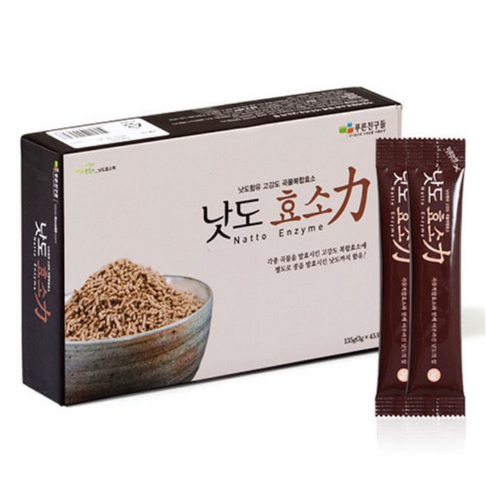 푸른친구들 낫도 효소력 3g X 45포 대표 이미지 - 일본 낫또 추천