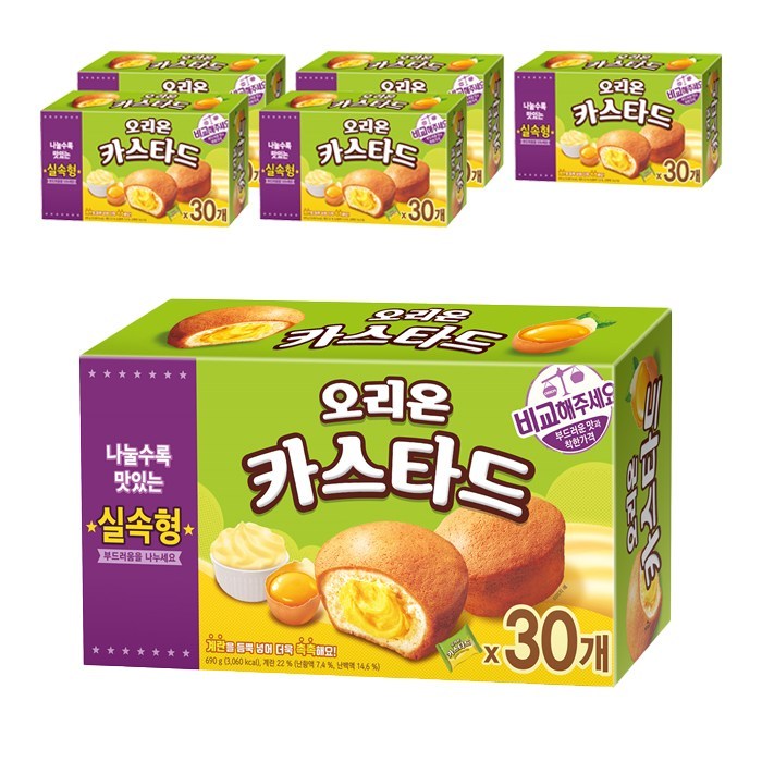 오리온 카스타드, 690g, 6개 대표 이미지 - 파이 추천