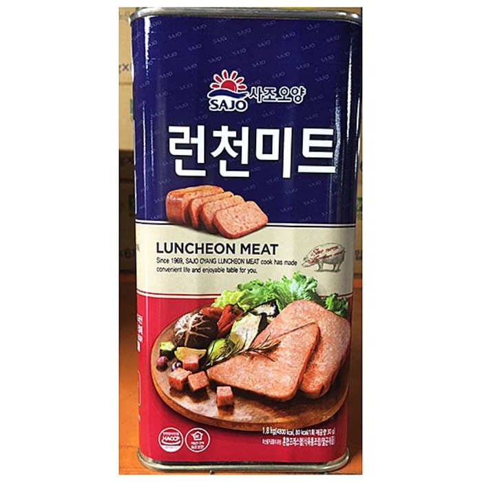 부대찌게햄 B급 ( 사조 1.8kg ) 1개 [업소용], 1 대표 이미지 - 부대햄 추천