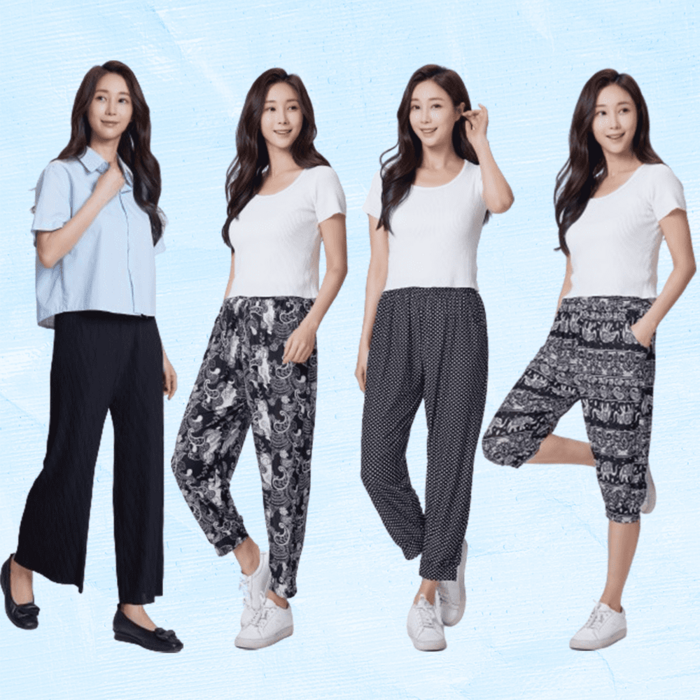 씨엔쇼핑 TV홈쇼핑 쿨 플리츠 4종 냉장고바지