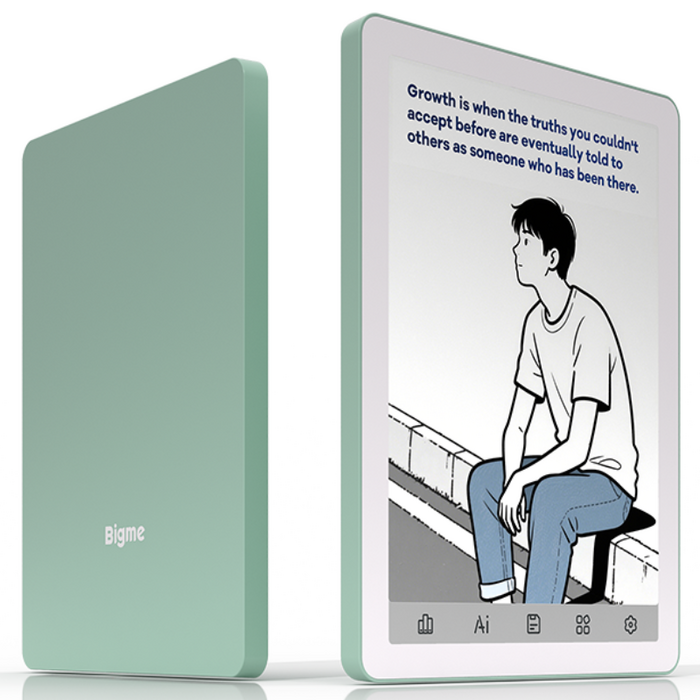 Bigme빅미 B6 전자책 리더 6인치 전자잉크 전자책 36단계 전면 조명 464GB 안드로이드 14 OS 내장 구글 플레이 전자책 리더 태블릿, green, 1개, Bigme B6