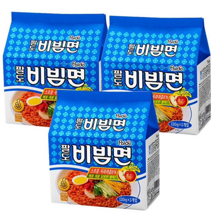팔도비빔면 130g, 15개 대표 이미지 - 팔도 라면 추천