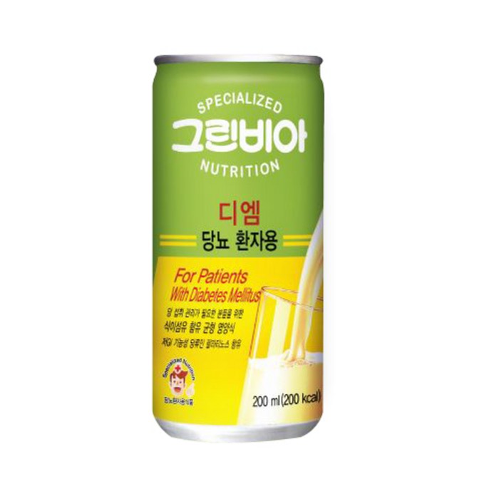 정식품 그린비아 디엠 당뇨 환자용 영양식, 200ml, 30캔 대표 이미지 - 당뇨식 추천