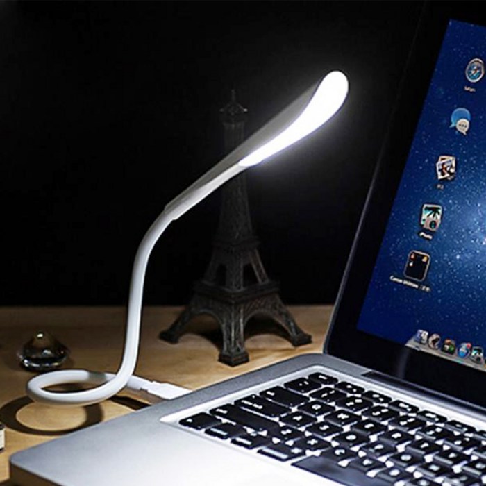 엠존 플렉시블 LED 터치라이트 USB타입 노트북 조명 보조배터리, 플렉시블 LED 터치USB라이트[블랙]