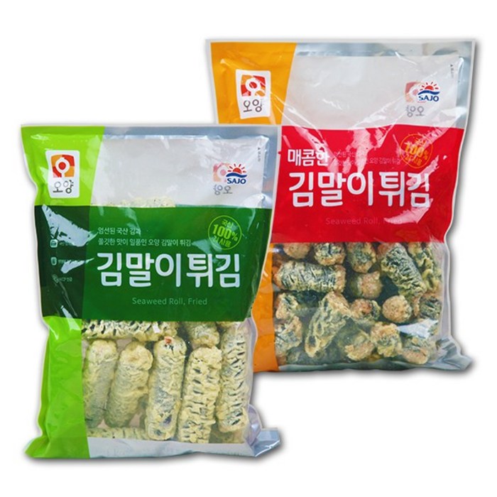 오양 김말이1kg+매콤 김말이1kg, 1개 대표 이미지 - 분식 추천