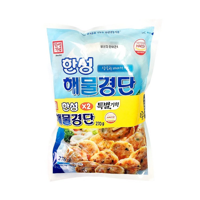 한성 해물경단 270g+270g, 270g, 2개 대표 이미지 - 동그랑땡 추천