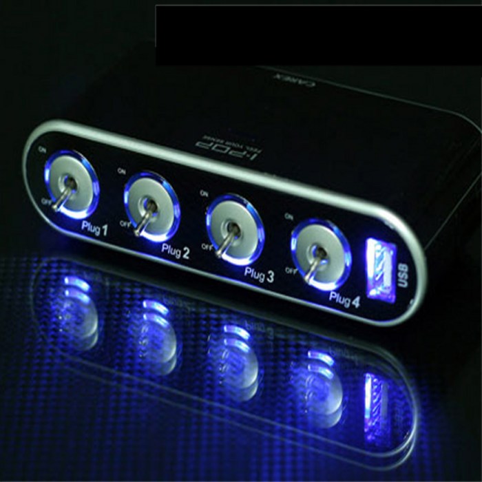 아이팝 스위치 USB 3구소켓 . 4구소켓, 4구 대표 이미지 - 멀티 시거잭 추천