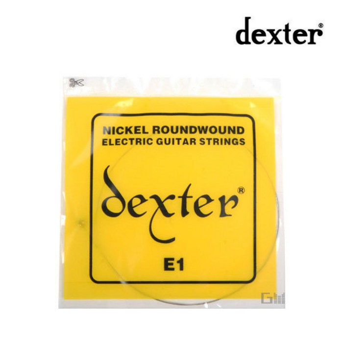 (지엠뮤직_일렉기타줄)Dexter 덱스터일렉 낱현1번009 일렉기타낱현(009) E-1(1번줄) string 스트링, 단품 대표 이미지 - 일렉기타 1번줄 추천