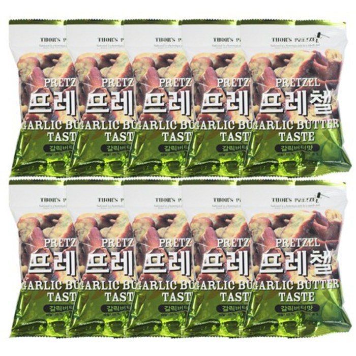 [파란푸드] 프레첼 갈릭버터맛 85gX10봉, 85g, 10봉 대표 이미지 - 프레첼 추천